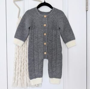 Sweater Jumpsuit & Hat Set, 12-18m